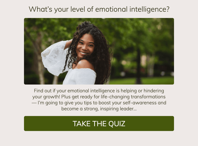 "What’s your level of emotional intelligence?" quiz template cover page