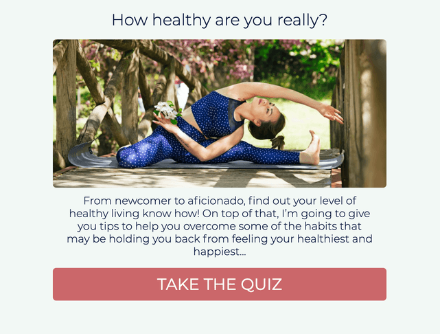 "How healthy are you really?" quiz template cover page
