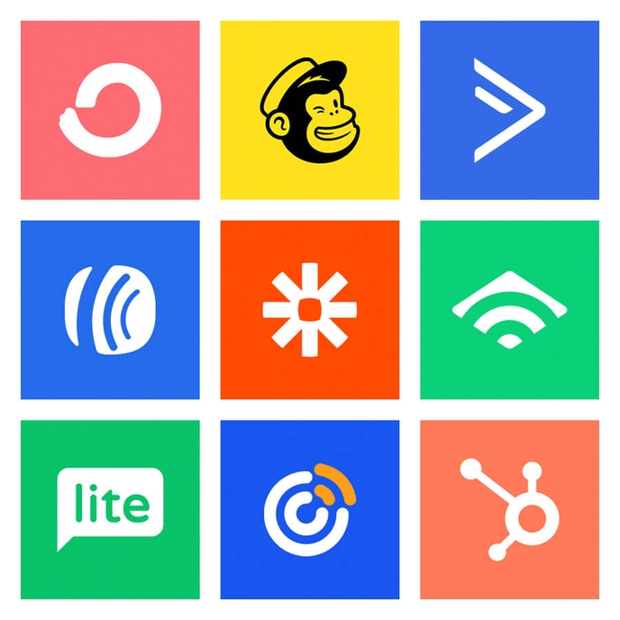 Example Interact integration icons