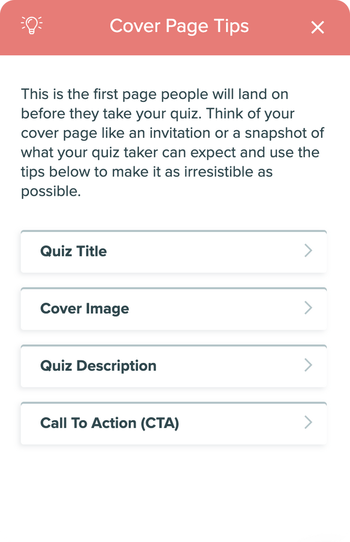 Quiz builder best practices module